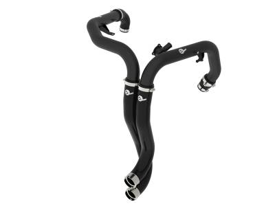 aFe Power - aFe 46-20758-B 2.25" Aluminum Hot Charge Pipe Black for 22-25 Ford Bronco/Ranger