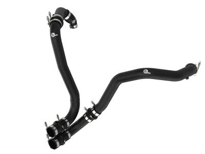 aFe Power - aFe 46-20518-B 2.5" Aluminum Hot Charge Pipe Black for 21-25 F150 Raptor 3.5L