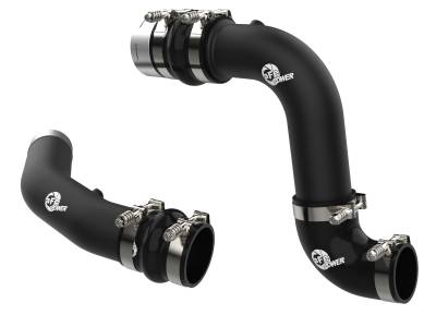 aFe Power - aFe 46-20734-B Aluminum Hot/Cold Charge Pipe Kit Black for 23-25 F250/F350 SD
