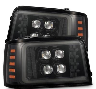 AlphaRex - AlphaRex 880269 Alpha Black LED Projector Headlights for 92-96 Ford OBS/Bronco