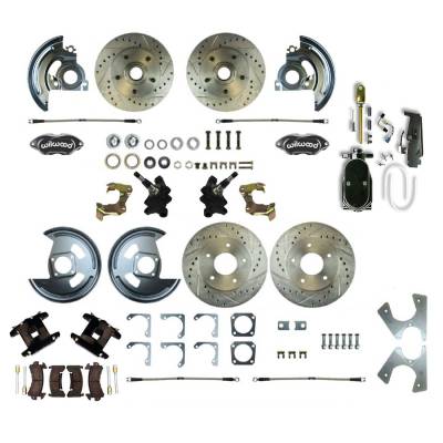 The Right Stuff Detailing - The Right Stuff AFXSD21DSY Select GM Cars Brake Conversion Kit Front/Rear