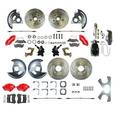 The Right Stuff Detailing - The Right Stuff AFXSD21DZY Select GM Cars Brake Conversion Kit Front/Rear
