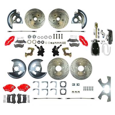 The Right Stuff Detailing - The Right Stuff AFXSD22DZY Chevy/Pontiac Brake Conversion Kit Front/Rear