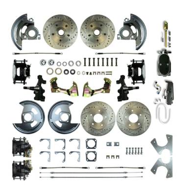 The Right Stuff Detailing - The Right Stuff AFXSD41DSY Select GM Cars Brake Conversion Kit Front/Rear