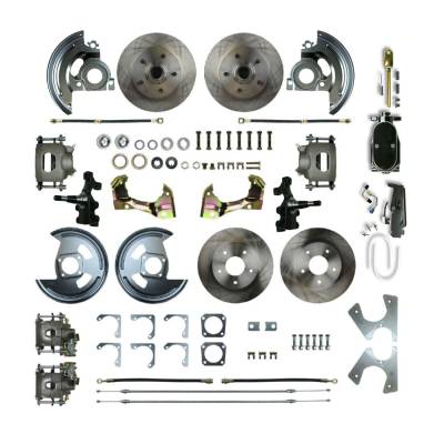 The Right Stuff Detailing - The Right Stuff AFXSD41DY Select GM Cars Brake Conversion Kit Front/Rear