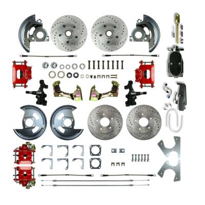 The Right Stuff Detailing - The Right Stuff AFXSD41DZY Select GM Cars Brake Conversion Kit Front/Rear