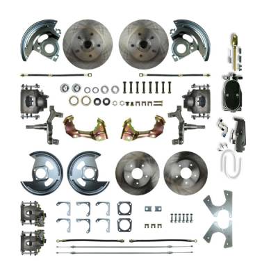 The Right Stuff Detailing - The Right Stuff AFXSD42DY Chevy/Pontiac Brake Conversion Kit Front/Rear