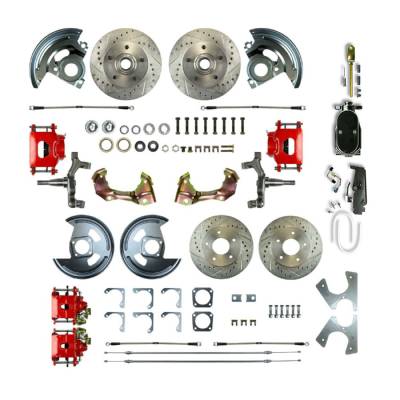 The Right Stuff Detailing - The Right Stuff AFXSD42DZY Chevy/Pontiac Brake Conversion Kit Front/Rear