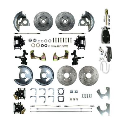 The Right Stuff Detailing - The Right Stuff AFXSD45DSY Chevy/Pontiac Brake Conversion Kit Front/Rear