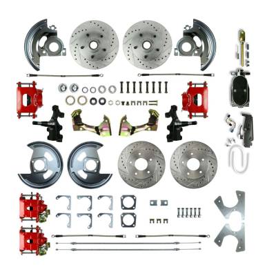 The Right Stuff Detailing - The Right Stuff AFXSD45DZY Chevy/Pontiac Brake Conversion Kit Front/Rear