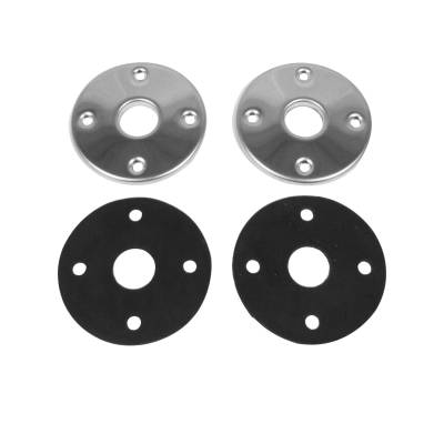 Trim Parts - Trim Parts MPHP102D Stainless Steel Hood Pin Bezels Gaskets & Screws 1969-74