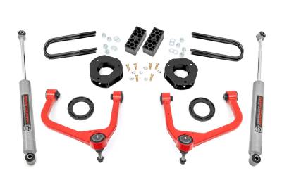 Rough Country Suspension Systems - Rough Country 110430RED 3.5" Suspension Lift Kit for 25-26 Silverado 1500