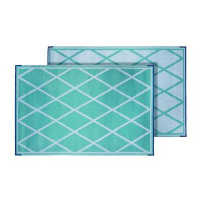 Faulkner - Faulkner 68901 Mat Walk & Play Dia Turq 36x68 Rectangular 37x4x4"