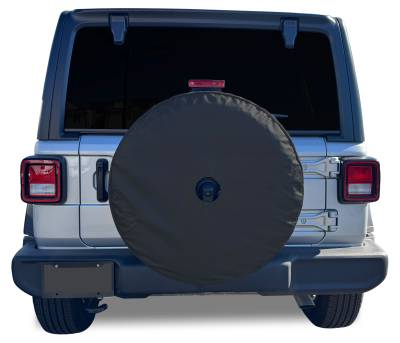 Covercraft - Covercraft ST1101BK Heavy Duty Spare Tire Cover w/Back Up Camera Opening 26.5-29