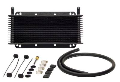TCI Automotive - TCI 824101 Max-Cool Transmission Cooler Plate Aluminum Black 11"x4"x3/4" Each
