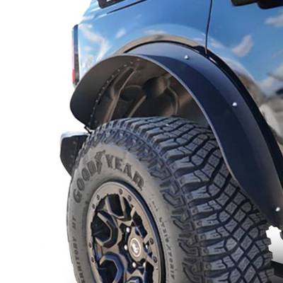 Black Horse Off Road - Black Horse FF-FBR21 Fender Flares Black for 21-25 Ford Bronco