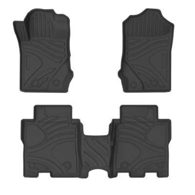 Black Horse Off Road - Black Horse FMFBR22 Totaliner HD Anti-Skid Floor Mat Rug Liner 21-25 Ford Bronco