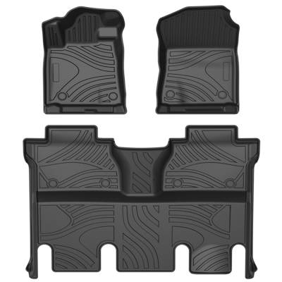 Black Horse Off Road - Black Horse FMTTU15 Totaliner HD Anti-Skid Floor Mat Rug Liner 15-21 Tundra