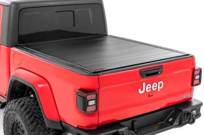 Rough Country Suspension Systems - Rough Country Hard Roll-up Tonneau Cover for Jeep Gladiator 5' 50620500