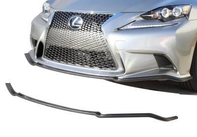 Stillen - Stillen KB31001 Front Splitter Matte Black for 14-15 Lexus IS250/IS350 F Sport