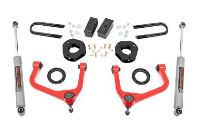 Rough Country Suspension Systems - Rough Country 110530RED 3.5" Suspension Lift Kit for 25-26 GMC Sierra 1500 2/4WD