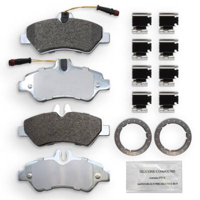 NRS Brakes - NRS Brakes NS1317 REAR Disc Brake Pad Set for Dodge Freightliner Mercedes & VW
