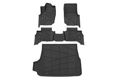 Rough Country Suspension Systems - Rough Country Front/Rear Floor Liners Black for 2025 Toyota 4Runner SM71325