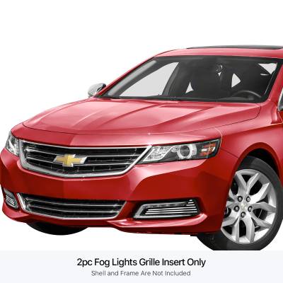 APS - APS Stainless Billet Fog Light Grilles Polish 14-16 Impala LTZ GR03FEI47S