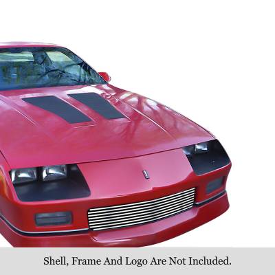 APS - APS GR03FEB49S Stainless Polished Billet Bumper Grillefor 82-87 Camaro Z28