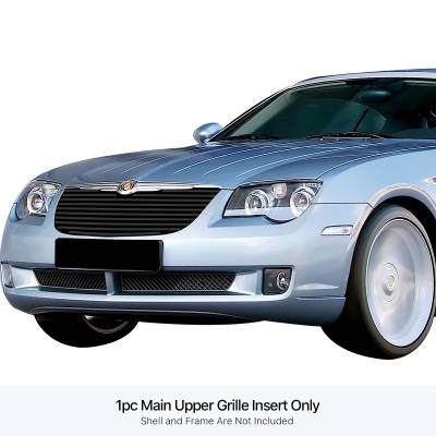 APS - APS Stainless Billet Grille Black for 04-08 Chrysler Crossfire GR18HFE25J