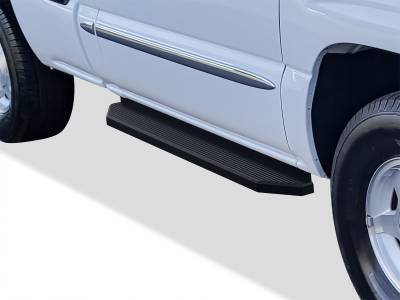 APS - APS IB03RJJ7H H-Series Running Boards Black for 99-06 Silverado/Sierra Regular