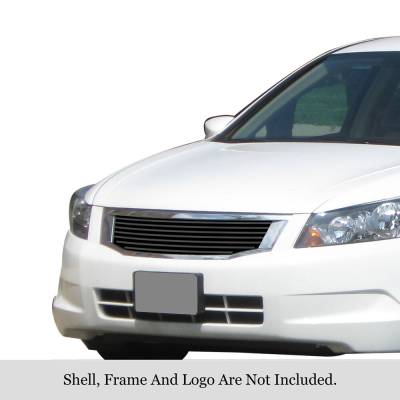 APS - APS Stainless Billet Grille Black 08-10 Honda Accord Sedan GR08HEE57J
