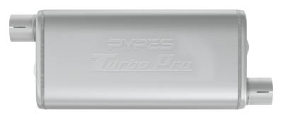 Pypes Performance Exhaust - Pypes MVT30 Turbo Pro Series S.S. 18" Body 2.5" Off/Off Muffler Universal