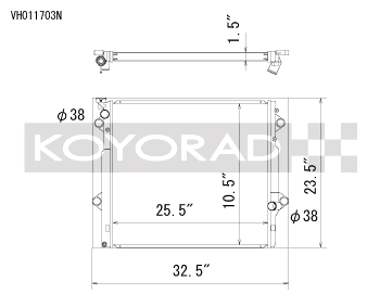 Koyorad - Koyorad VH011703N Racing All Aluminum Radiator