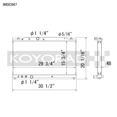 Koyorad - Koyorad HH083967 Racing All Aluminum Radiator