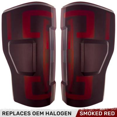 Recon - Recon 264299RBK OLED Tail Lights Red Smoked Lens for 17-19 Ford Super Duty