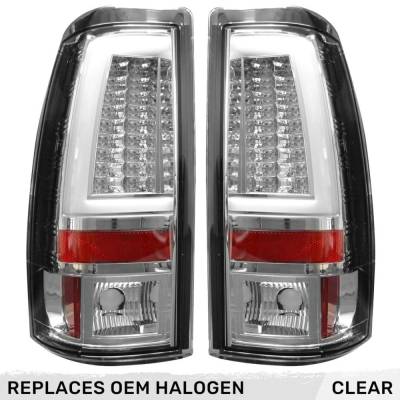 Recon - Recon 264373CL OLED Tail Lights Clear Lens 99-06 Silverado/Sierra