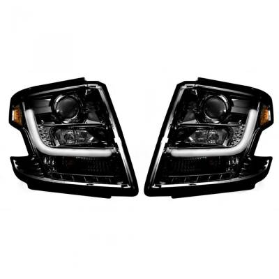 Recon - Recon 264400BKC Projector HeadLights Smoked Lens 15-20 Chevrolet Tahoe