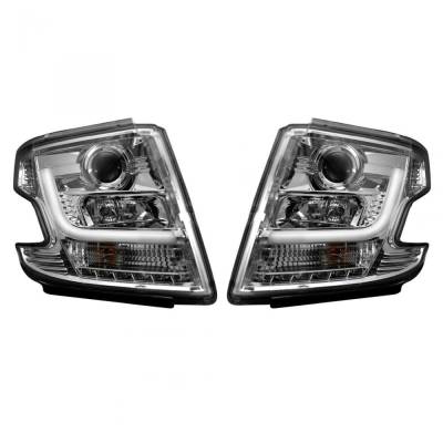 Recon - Recon 264400CLC Projector HeadLights Clear Lens 15-20 Chevrolet Tahoe