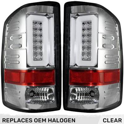 Recon - Recon 264239CL LED Tail Lights Clear Lens 14-18 GMC Sierra 1500/HD