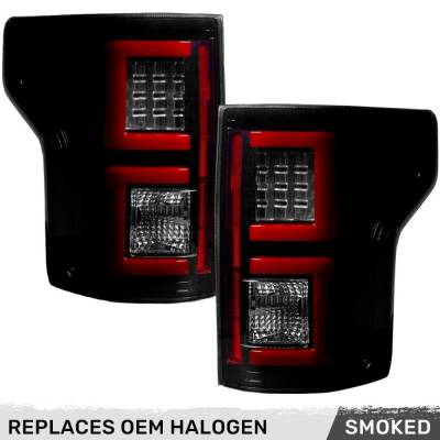 Recon - Recon 264468BK OLED Tail Lights Smoked Lens 18-20 Ford F150