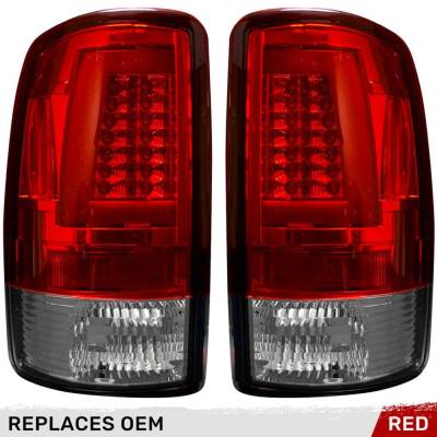 Recon - Recon 264377RD OLED Tail Lights Red Lens 00-06 Tahoe/Suburban/Yukon/XL