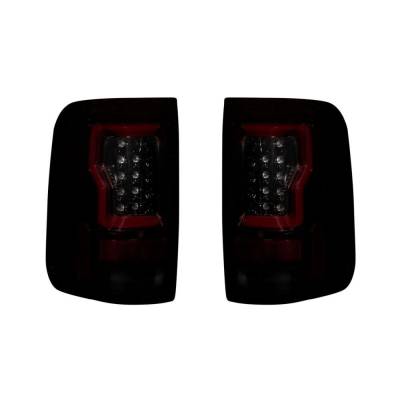 Recon - Recon 264378RBK OLED Tail Lights Red Smoked Lens 04-08 Ford F150
