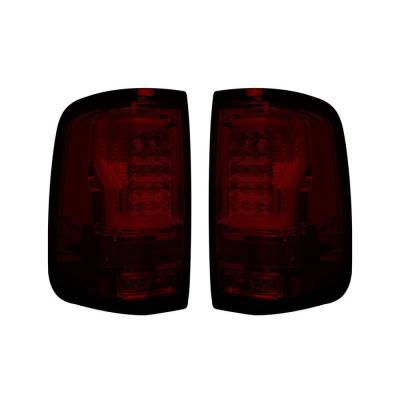 Recon - Recon 264378RD OLED Tail Lights Red Lens 04-08 Ford F150