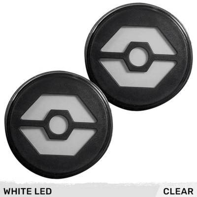 Recon - Recon 264334WHCL LED Turn Signal Lenses Clear/White for 07-18 Wrangler JK