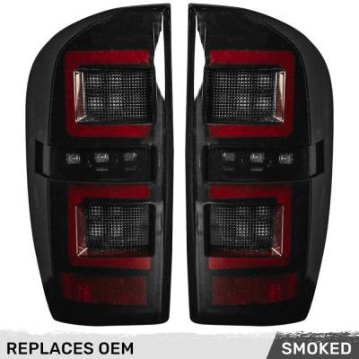 Recon - Recon 264388BK LED Tail Lights Smoked Lens for 16-23 Toyota Tacoma