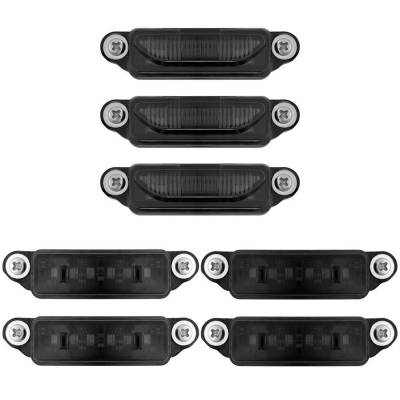 Recon - Recon 264340BK LED Fender/Grille Marker Light Kit Amber/Red for RAM 1500 TRX