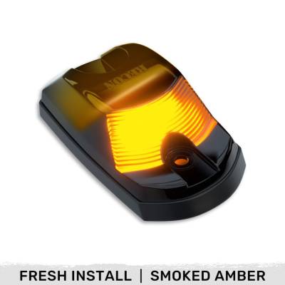 Recon - Recon 264342BKHPAMX LED Cab Roof Light EACH Smoked/Amber 17-25 Super Duty