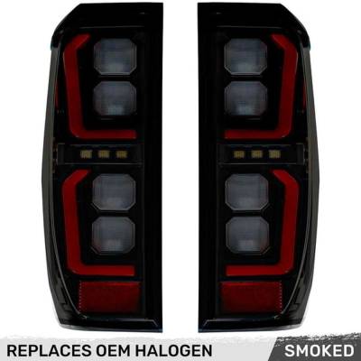 Recon - Recon 264398BK OLED Tail Lights Smoked Lens 19-25 GMC Sierra 1500/HD