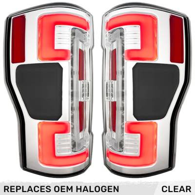 Recon - Recon 264399CL OLED Tail Lights Clear Lens 20-22 Ford Super Duty